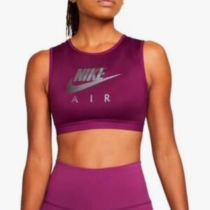 Nike Air Sports Bra Tank Top Purple Activewear Bra Size XS Racerback